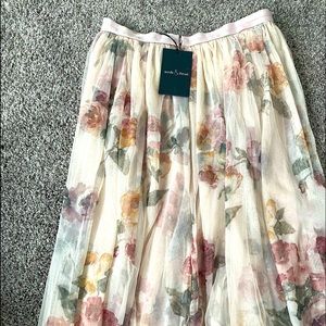 Needle and thread tulle skirt